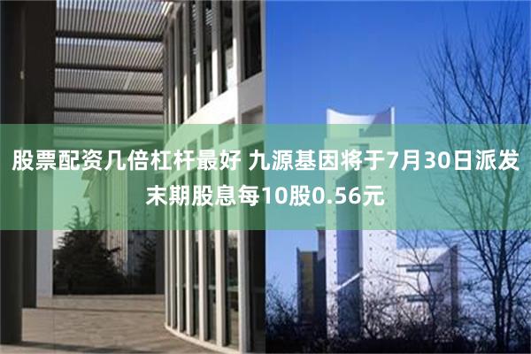 股票配资几倍杠杆最好 九源基因将于7月30日派发末期股息每10股0.56元