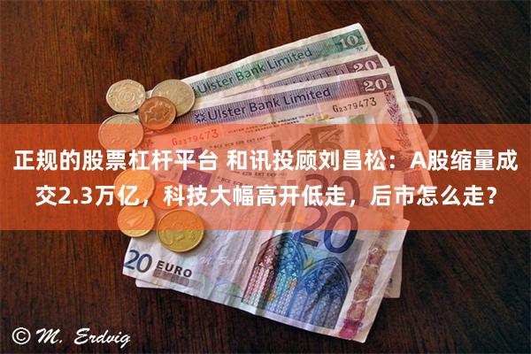 正规的股票杠杆平台 和讯投顾刘昌松：A股缩量成交2.3万亿，科技大幅高开低走，后市怎么走？