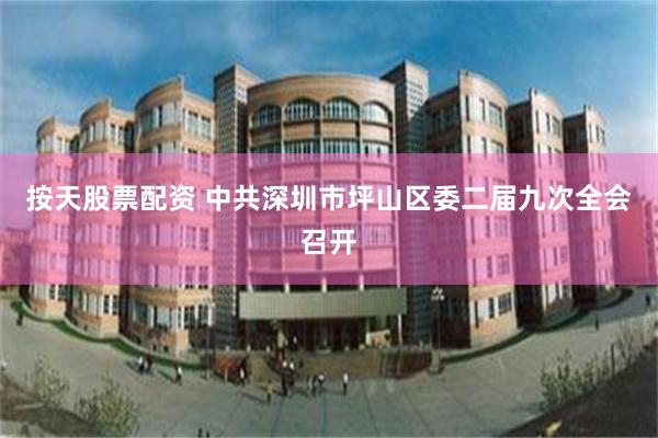按天股票配资 中共深圳市坪山区委二届九次全会召开