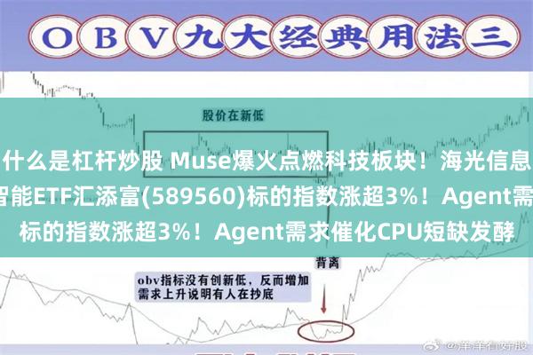 什么是杠杆炒股 Muse爆火点燃科技板块!海光信息涨超4%,科创人工智能ETF汇添富(589560)标的指数涨超3%!Agent需求催化CPU短缺发酵