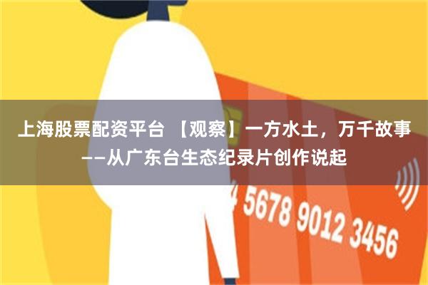 上海股票配资平台 【观察】一方水土,万千故事——从广东台生态纪录片创作说起
