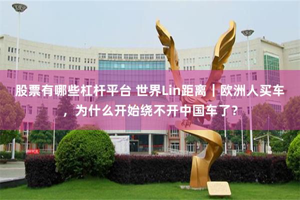 股票有哪些杠杆平台 世界Lin距离|欧洲人买车,为什么开始绕不开中国车了?